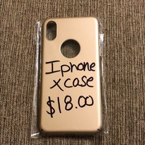 Gold Iphone x phone case